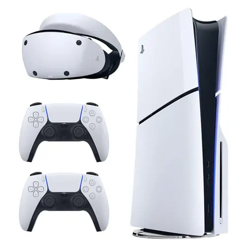کنسول بازی سونی مدل PlayStation 5 Slim ظرفیت 1 ترابایت ریجن 2016A اروپا به همراه دسته اضافی و هدست VR2 (3) mmpUd0